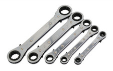 5 Piece Imperial Ratchet Ring Wrench Spanner Set - Sae - Af