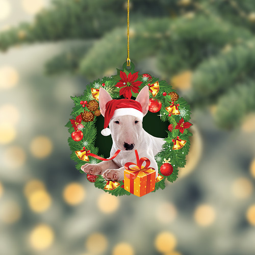 Bull terrier dog christmas - bull,