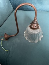 Holophane Style glass Swan