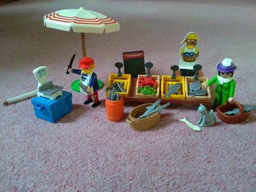 Rare playmobil victorian fish - victorian,