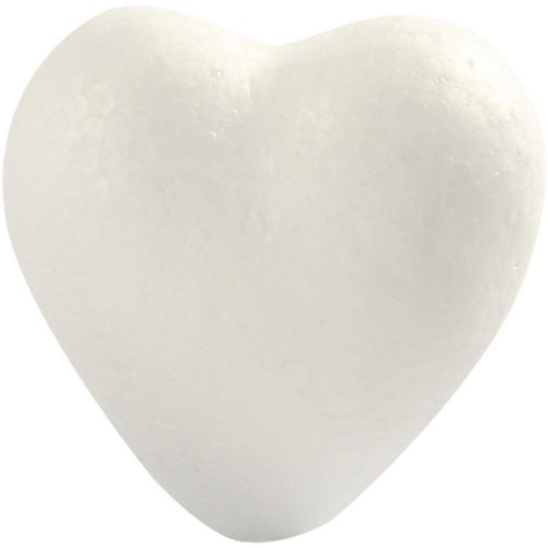 White polystyrene love heart - 5,