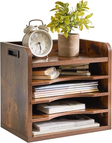 Wood desktop file - wood, organizer,34