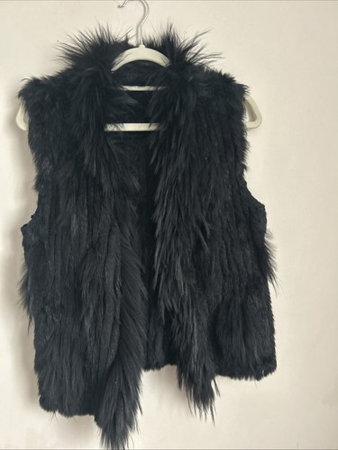 Rabbit fur gilet women - fur,