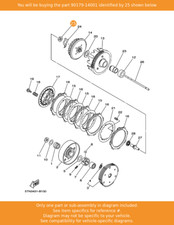 YAMAHA Nut, 90179-14001 OEM