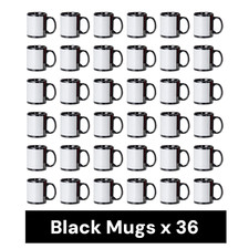 Black Sublimation Mugs with