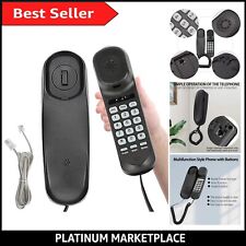 Versatile Digital Corded Telephone with Caller ID & Pause Functionality in Black