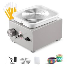 Mini Pottery Wheel 2000RPM Electric Ceramic Machine 6.5-10cm Turntable Craft