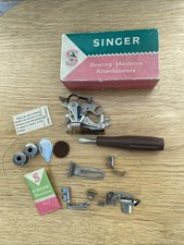 Vintage Singer Sewing Machine Parts / Accessories & Box