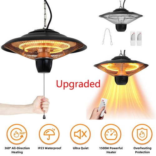 Electric hanging patio heater - patio,
