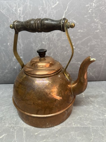 Vintage solid copper tea - copper,