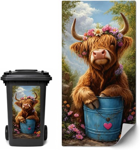 Creative trash can - trash, sticker