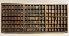 Antique Wooden Type Case