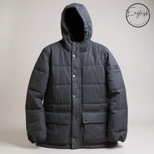 Barbour International Steve McQueen Goshen Quilted Jacket Men’s Large Navy 