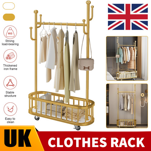 Heavy duty double - clothes, rail