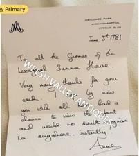 Original hand written letter