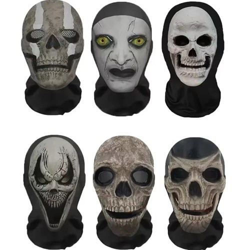 Halloween ghost face skull - halloween, 3d