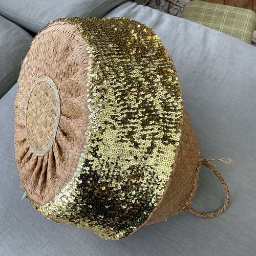 Large seagrass gold - seagrass, sequin