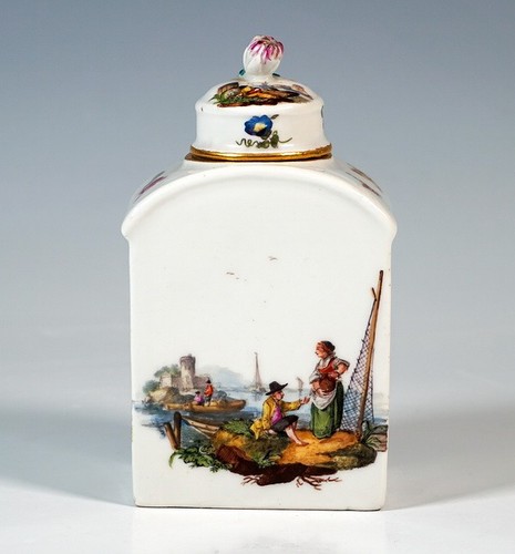 Meissen tea caddy - meissen,