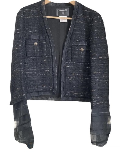 Chanel 04a black tweed - 04a,
