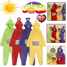 2025 Adult Teletubbies Costume Disi Onesis Lala Cosplay Jumpsuit Pajama Carneva