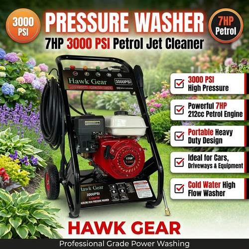 Hawk gear 7hp petrol pressure - 7hp,