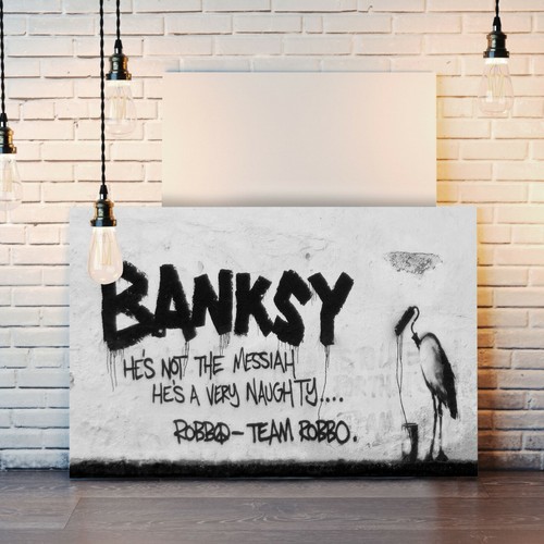 Banksy style - banksy, v