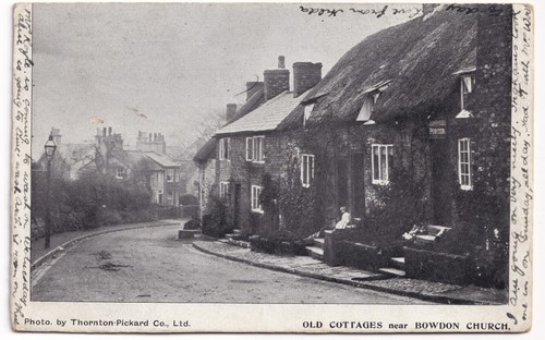 Old cottages bowdon church - bowdon,