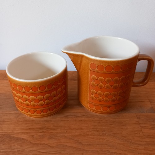 Hornsea saffron sugar bowl and - hornsea,