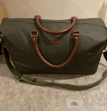Osprey Grantham Waxed Canvas & Leather Weekender in Khaki & Chestnut