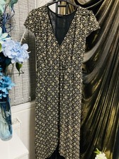 Quiz - Gorgeous Gold Glittery Mid Length Evening Dress - Size 20