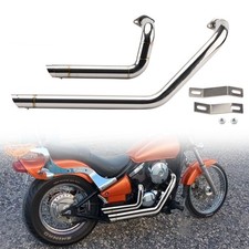 Shortshots Staggered Exhaust Pipes System For Kawasaki VN800 Vulcan Classic