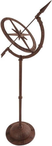Cast iron sundial - iron, on