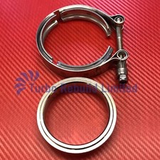 3" Turbo V-Band Downpipe Clamp & Flange fits Garrett GT & GTX Turbocharger 