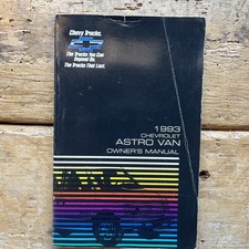 Owner's Manual For 1993