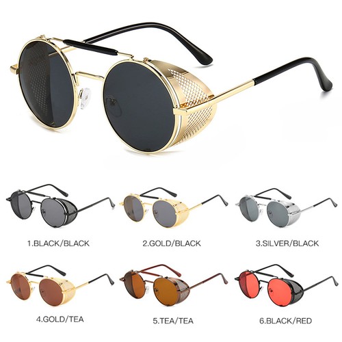 Retro round metal sunglasses - retro,