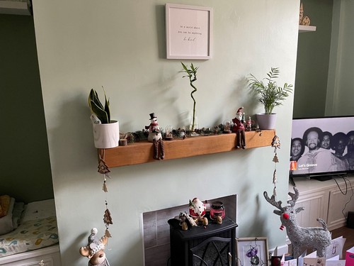 Solid oak fireplace beam - solid, urban