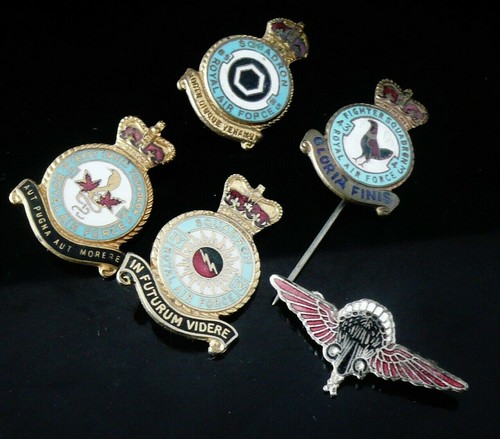 Vintage raf squadron badges - raf,