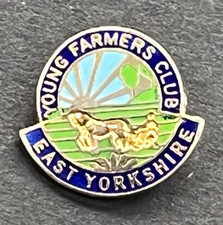 YOUNG FARMERS CLUB Pin Badge EAST YORKSHIRE