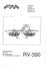 Fransgard Rotary Turner Tedder Hay Fly RV390 Operators Manual with Parts List