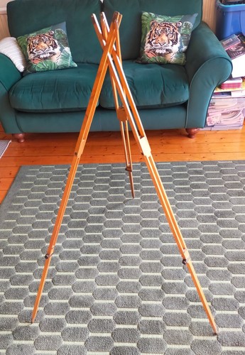Antique wooden sliding tripod - sliding,