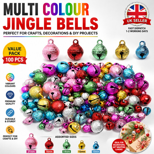 Large jingle bells charms 8mm - large,