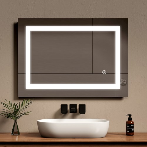 Bathroom mirror with - bathroom,