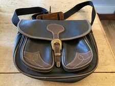 Vintage Original Santa Fe Guy France Leather Cartridge Hunting Fishing Bag