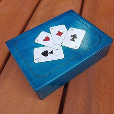 WOODEN DOUBLE PLAYING CARDS