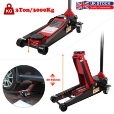 3 TONNE LOW PROFILE TROLLEY JACK DUAL PUMP RACE DRIFT RALLY CAR MECHANIC LIFTING