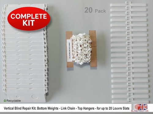 Vertical blind repair - kit, 89mm