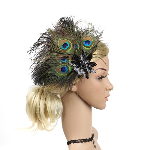 Retro sequin feather - retro,