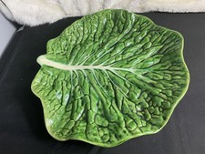 Vintage  Cabbage Leaf Plate slightly damaged 