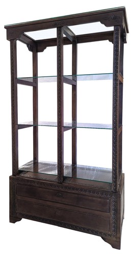 Wooden handcarved display - wooden,
