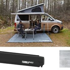 Fiamma F45s 300 Awning for VW T5 T6 LWB RHD Deep Black/Royal Grey